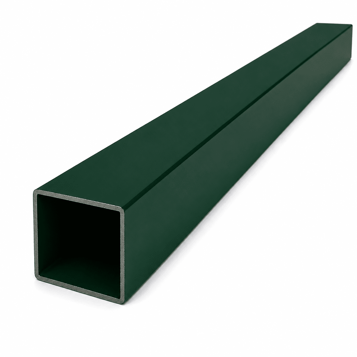 Vierkante paal 60/60/2.mm - 1.80m - GROEN 